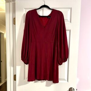 Lulu’s Red Long Sleeve Dress